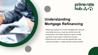 Assistance for Refinancing Existing Mortgage| Trusted Mortgage Partner in Abu Dh