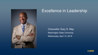 Excellence in Leadership