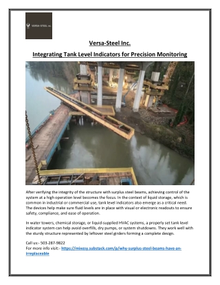 High-Quality Tank Level Indicators for Industrial Use