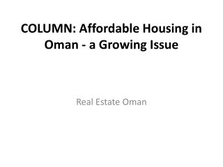 Real Estate Oman Newa