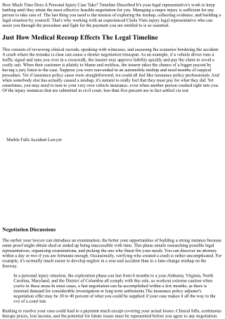 The Length Of Time Does It Take To Resolve An Accident Case?