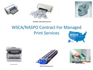 WSCA/NASPO Contract For Managed Print Services