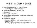 AOE 5104 Class 4 9