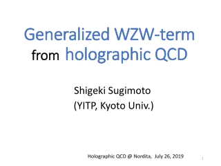 Generalized WZW-term fro m holographic QCD