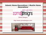 Islamic Home Decorations | Muslim Home Decorations