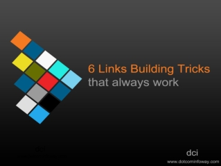 6 Link Building Tricks That Always Work