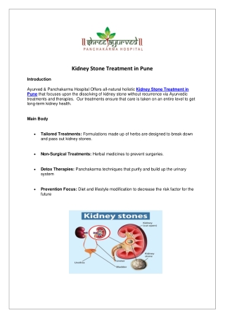 Kidney Stone Treatment in Pune Ayurved hospital (1)