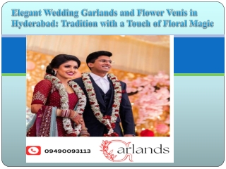 Elegant Wedding Garlands and Flower Venis in Hyderabad Tradition with a Touch of Floral Magic