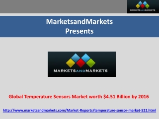 Global Temperature Sensors Market worth $4.51 Billion by 201
