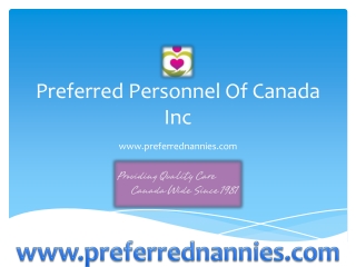 Preferred Personnel of Canada Inc.
