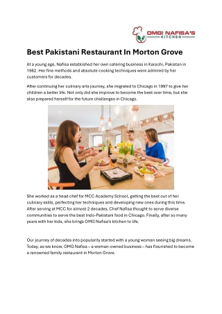 Best Pakistani Restaurant In Morton Grove