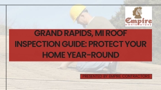 Grand Rapids MI Roof Inspection Guide: Protect Your Home Year-Round