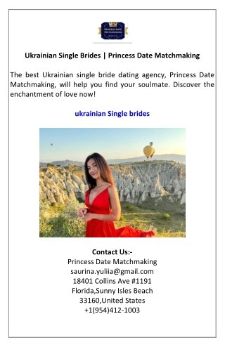 Ukrainian Single Brides  Princess Date Matchmaking