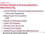 Chapter 4 7 Product Design Process Selection-Manufacturing