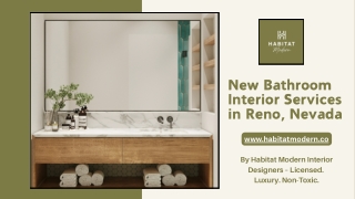 New Bathroom Interior Services in Reno, Nevada