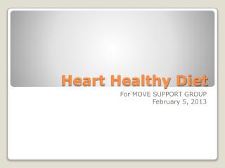 Heart Healthy Diet