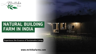 Natural Building Farm in India