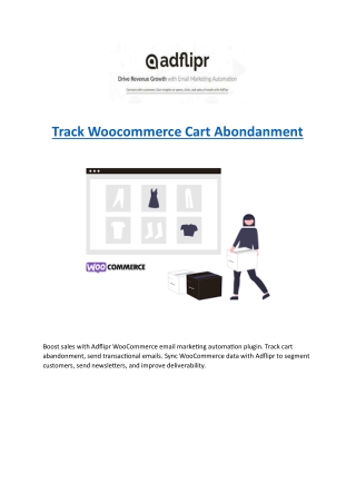 Track Woocommerce Cart Abondanment