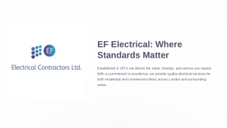 Home Electrical Services | Electrical Contractors Limited