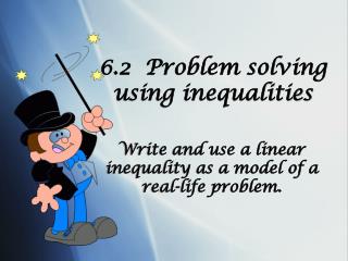 6.2 Problem solving using inequalities