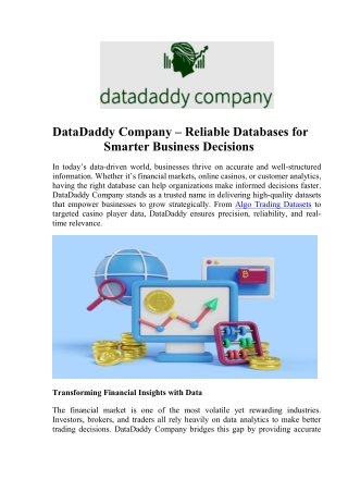 Casino Players Database for Targeted Marketing Success