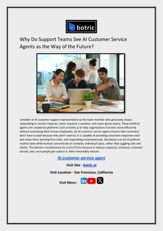 Why Do Support Teams See AI Customer Service Agents as the Way of the Future?