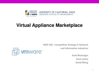 Virtual Appliance Marketplace