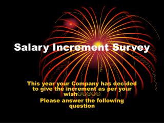 Salary Increment Survey