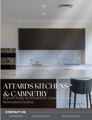 Attards Kitchens & Cabinetry Reports Surge in Demand for Custom Kitchen Renovations Sydney