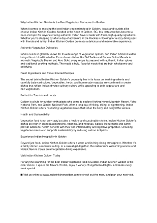 indian kitchen golden - best indian  veg food in golden