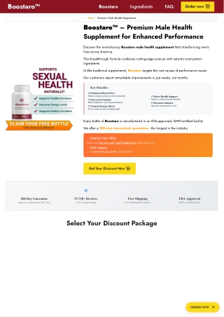 Boostaro – Premium Male Health Supplement
