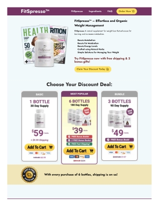 FitSpresso – Effortless and Organic Weight Management