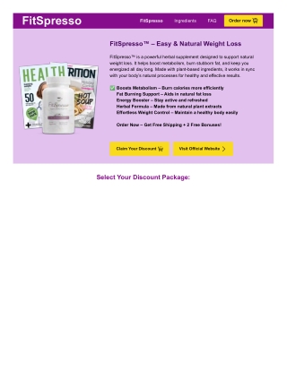 FitSpresso – Easy & Natural Weight Loss