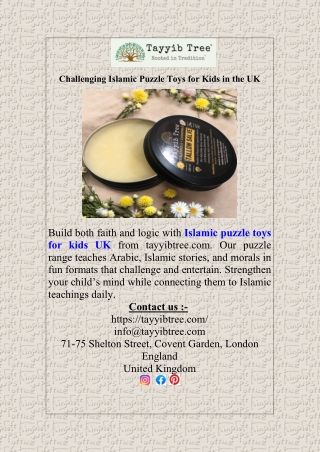 Challenging Islamic Puzzle Toys for Kids in the UK