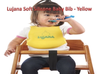 Lujana Soft Silicone Baby Bib - Yellow