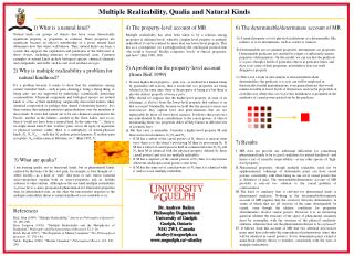 Multiple Realizability, Qualia and Natural Kinds