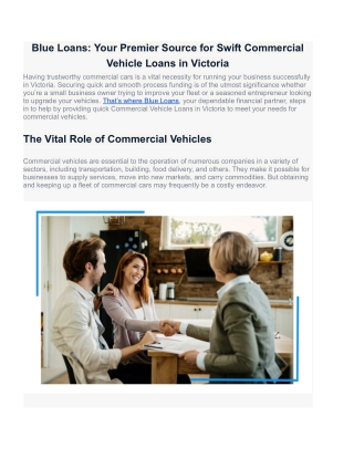 Small Business Loans in Melbourne