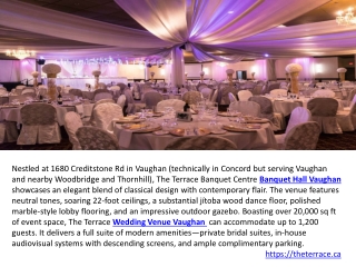 Wedding Venue Vaughan