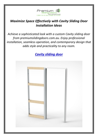 Maximize Space Effectively with Cavity Sliding Door Installation Ideas