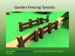 Garden Fence toronto