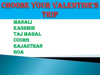 Top 5 Valentine's places in india