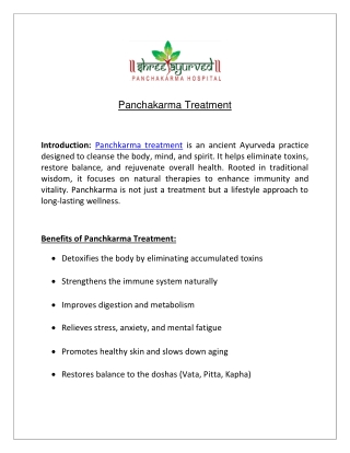 Best Panchakarma Treatment in India: Rejuvenate Your Body, Mind & Soul Naturally