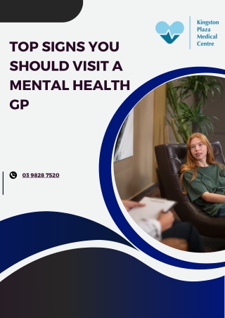 Top Signs You Should Visit a Mental Health GP