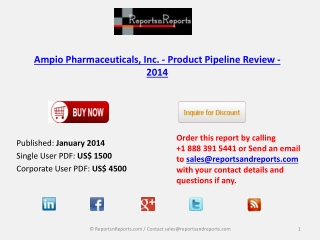 Ampio Pharmaceuticals, Inc. - Market Overview 2014