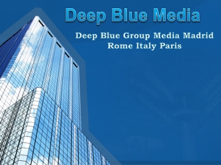 Om Foto ly I Deep Blue Group Media Madrid Rome Italy Paris