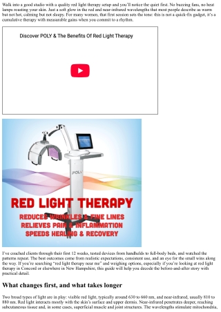 Red Light Therapy Near Me: Women’s Before-and-After Expectations