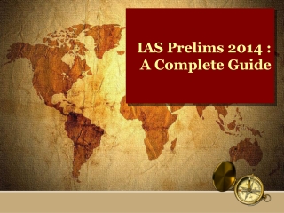 IAS Prelims 2014 : A Complete Guide