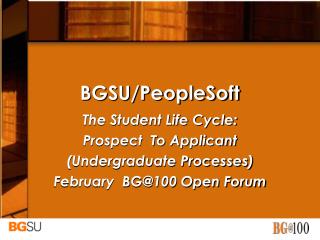 BGSU/PeopleSoft