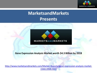 Gene Expression Analysis Market worth $4.3 Billion by 2018