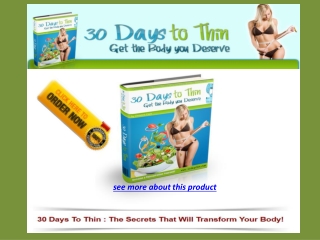 Weight loss in 30 days